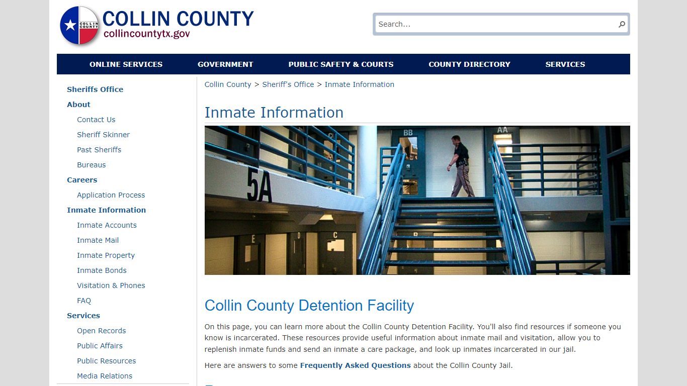 Inmate Information | Collin County Sheriff's Office ...